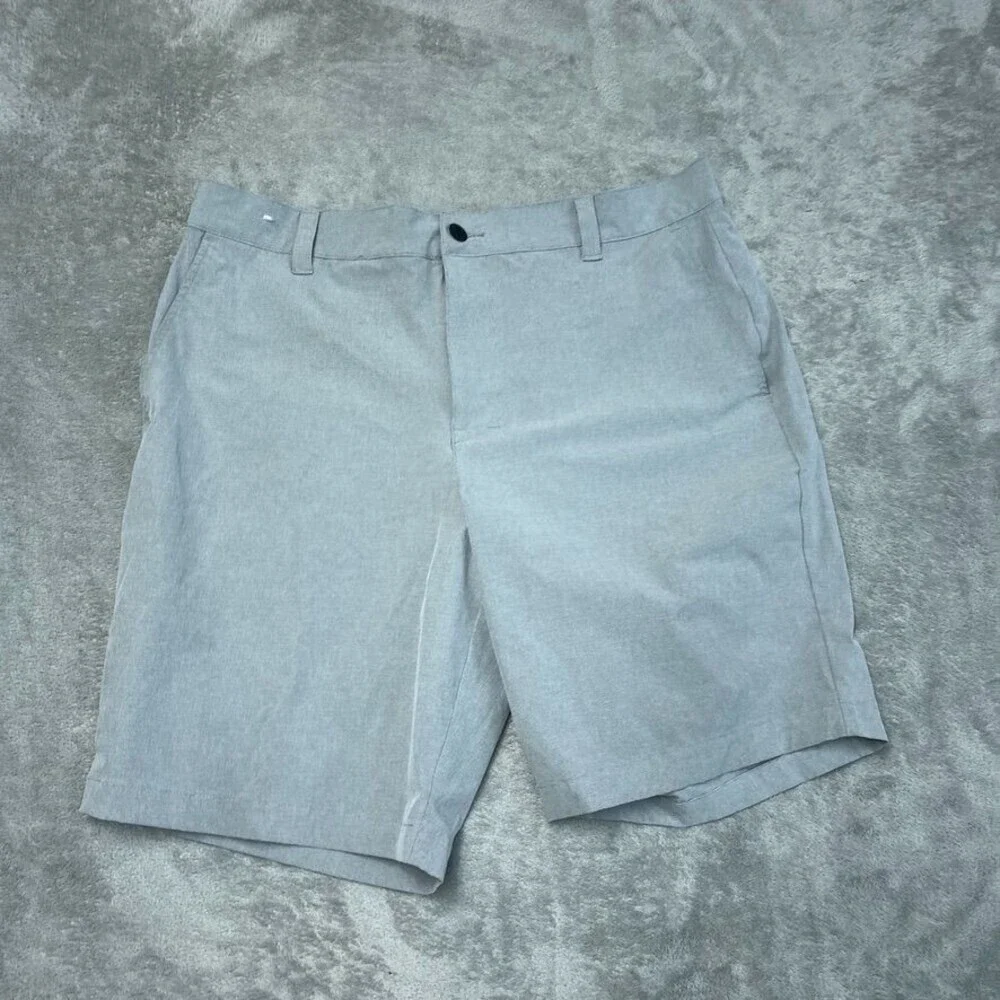 Banana Republic Mens Gray Stretch Shorts Size 38 Made In Vietnam *flaw* a1653